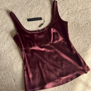 NWT Elie Tahari silk tank- womens medium